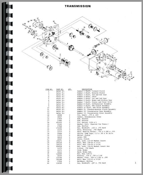 Parts Manual for Gravely 8183T Lawn & Garden Tractor Sample Page From Manual