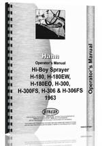 Operators Manual for Hahn H306 Tractor