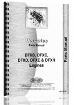Parts Manual for Hercules Engines DFXB Engine