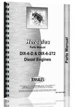Parts Manual for Hough HR Pay Loader Hercules Engine