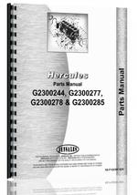 Parts Manual for Hercules Engines G2300X277 Engine