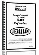 Operators Manual for Hough H-400 Pay Loader