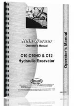Operators Manual for Hein-Werner C12 Excavator