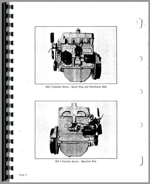 Operators Manual for Hercules Engines GO-226 Engine Sample Page From Manual