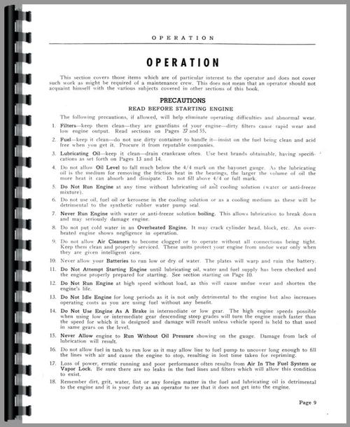 Service Manual for Hercules Engines ZXA-3CM Engine Sample Page From Manual