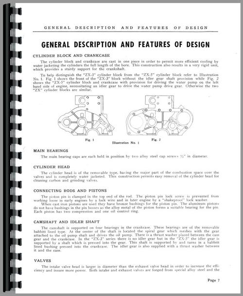 Service Manual for Hercules Engines ZXA-3CMM Engine Sample Page From Manual
