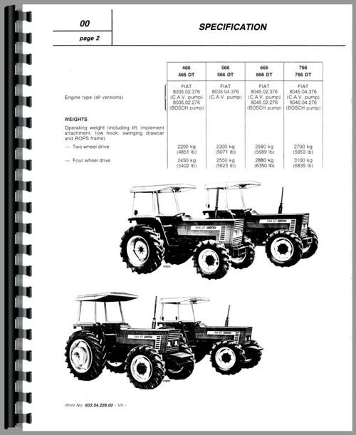 Service Manual for Hesston 466 Tractor Sample Page From Manual