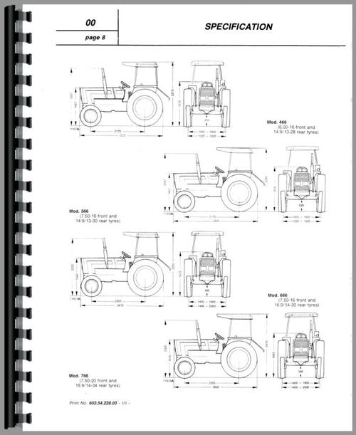 Service Manual for Hesston 466 Tractor Sample Page From Manual