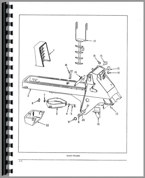 Parts Manual for Hough H-100A Pay Loader Sample Page From Manual