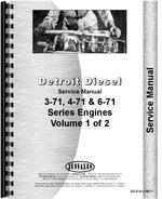 Service Manual for Hough H-65B Pay Loader Detroit Diesel Engine