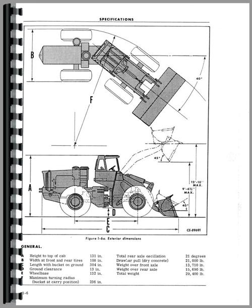 Operators Manual for Hough H-90C Pay Loader Sample Page From Manual