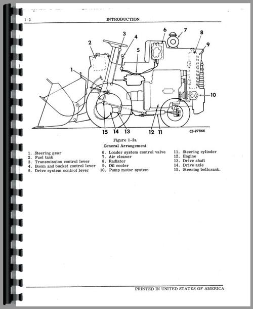 Operators Manual for Hough HA-25B Pay Loader Sample Page From Manual