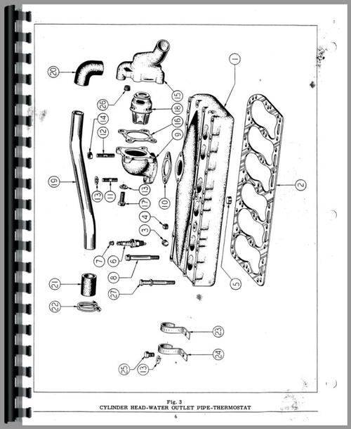 Parts Manual for Hough HH Pay Loader Hercules Engine Sample Page From Manual