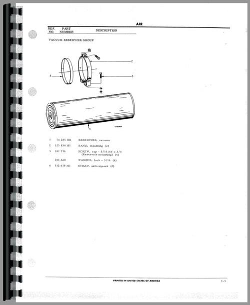 Parts Manual for Hough TD-2255SL Paymover Tug Sample Page From Manual
