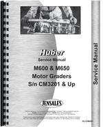 Service Manual for Huber M650 Grader