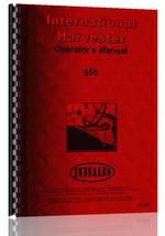 Operators Manual for International Harvester 650 Tractor