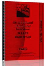 Operators Manual for International Harvester 22 Sickle Bar Mower
