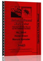 Parts Manual for International Harvester 200H Manure Spreader