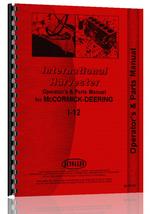 Operators & Parts Manual for International Harvester I-12 Industrial Tractor