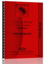 Parts Manual for International Harvester All Dairy Equipment