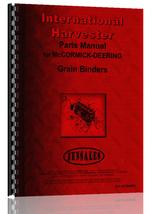 Parts Manual for International Harvester E Grain Binder