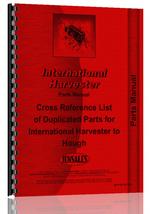 Parts Manual for International Harvester All Hough to IHC Cross Reference