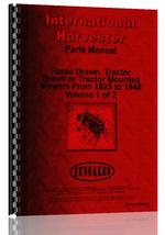 Parts Manual for International Harvester 1895-1948 Mowers