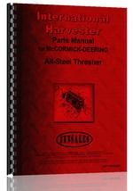 Parts Manual for International Harvester All Thresher