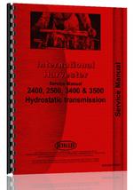 Service Manual for International Harvester All Industrial Tractor Hydrosatic Transmission