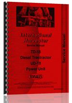 Service Manual for International Harvester TD18 Crawler