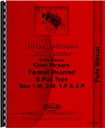 Parts Manual for International Harvester 1-M Corn Picker
