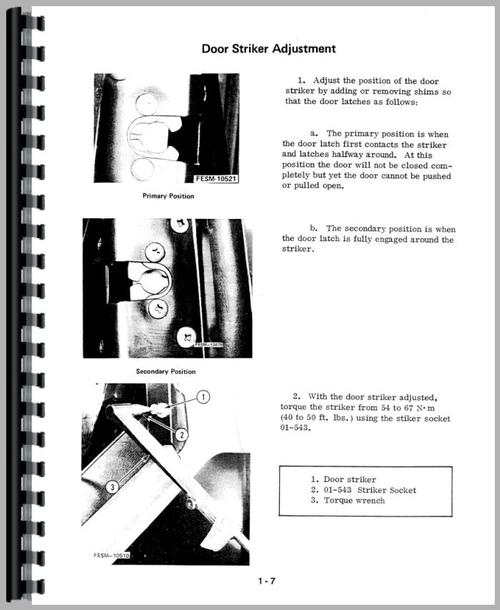 Service Manual for International Harvester 1086 Tractor Sample Page From Manual