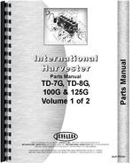 Parts Manual for International Harvester 125G Crawler