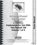Parts Manual for International Harvester 130 Tractor Implement Attachments