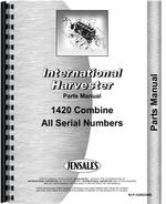 Parts Manual for International Harvester 1420 Combine