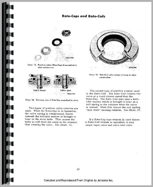 Service Manual for International Harvester 150 Track Loader Engine Sample Page From Manual