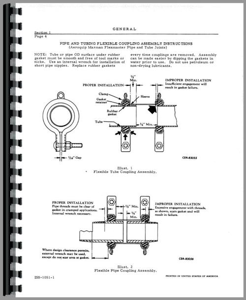 Service Manual for International Harvester 150 Track Loader Sample Page From Manual