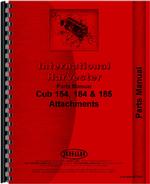 Parts Manual for International Harvester 184 Cub Lo-Boy Tractor Attachments