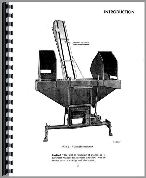 Operators Manual for International Harvester 234 Tractor Sample Page From Manual