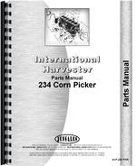 Parts Manual for International Harvester 234 Corn Picker