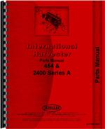 Parts Manual for International Harvester 2400 Industrial Tractor