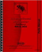 Parts Manual for International Harvester 2404 Industrial Tractor