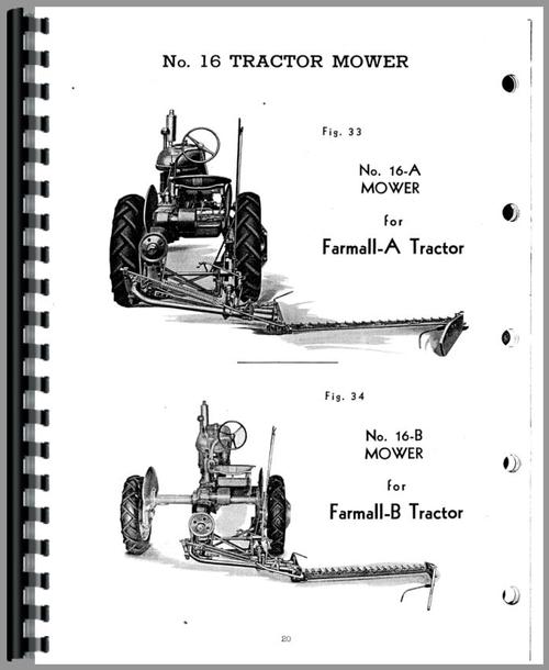 Service Manual for International Harvester 25 V Mower Sample Page From Manual