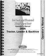 Operators Manual for International Harvester 260A Industrial Tractor