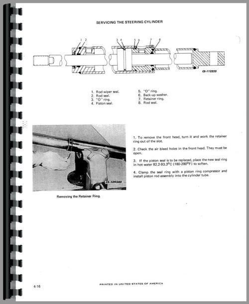 Service Manual for International Harvester 260A Industrial Tractor Sample Page From Manual