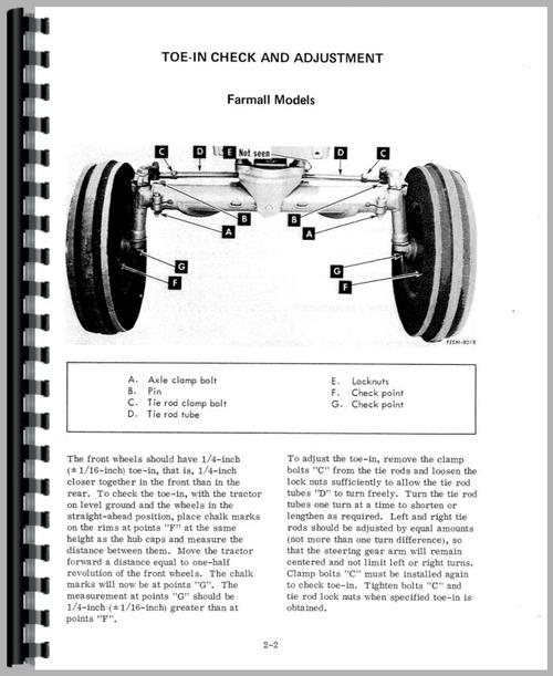 Service Manual for International Harvester 2656 Industrial Tractor Sample Page From Manual