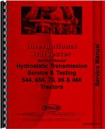 Service Manual for International Harvester 2656 Tractor Hydrostatic Transmission