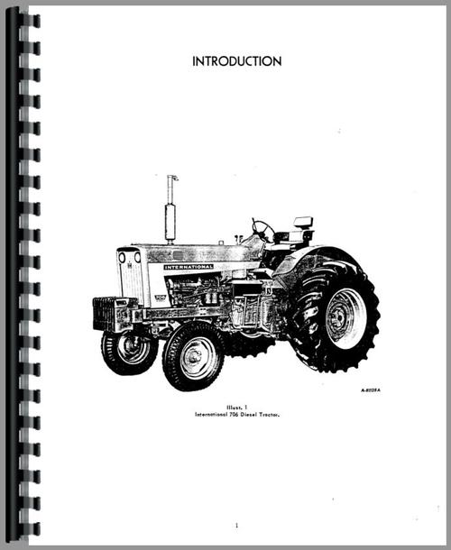 Operators Manual for International Harvester 2706 Industrial Tractor Sample Page From Manual
