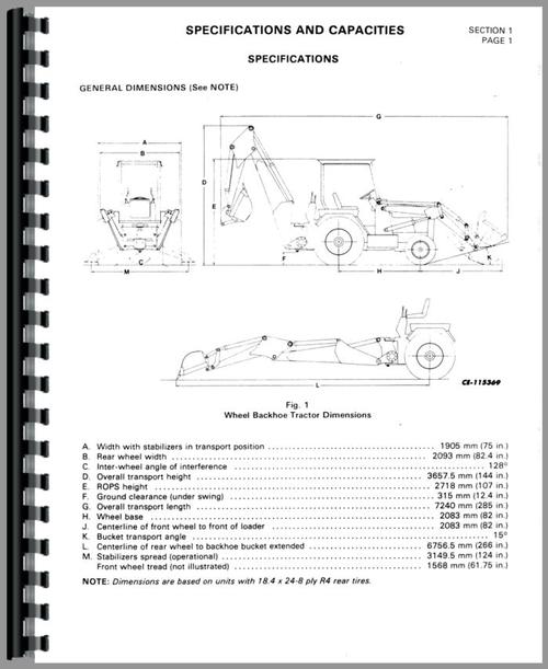 Service Manual for International Harvester 270A Pay Loader Sample Page From Manual