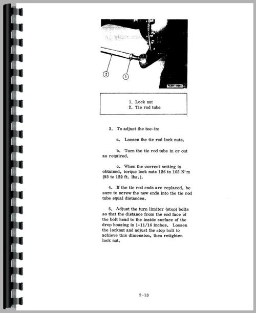 Service Manual for International Harvester 274 Tractor Sample Page From Manual